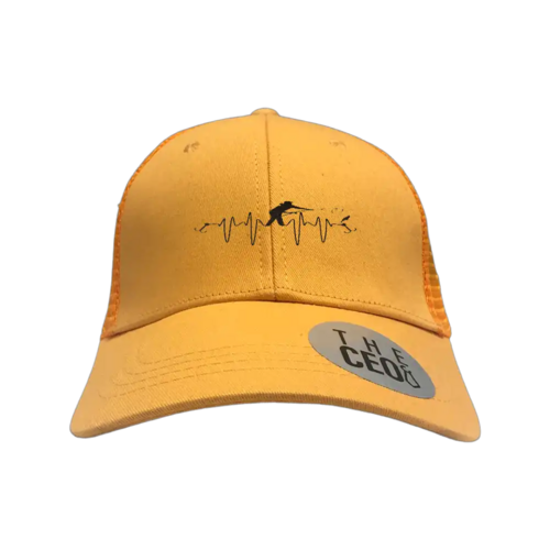 Fishing Heart Beat Embroidered Trucker Hat