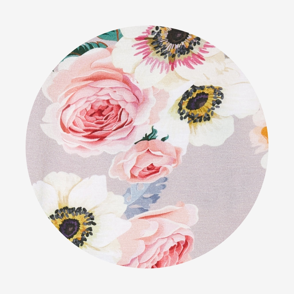 French Gray Twirl Skirt Bodysuit Dress