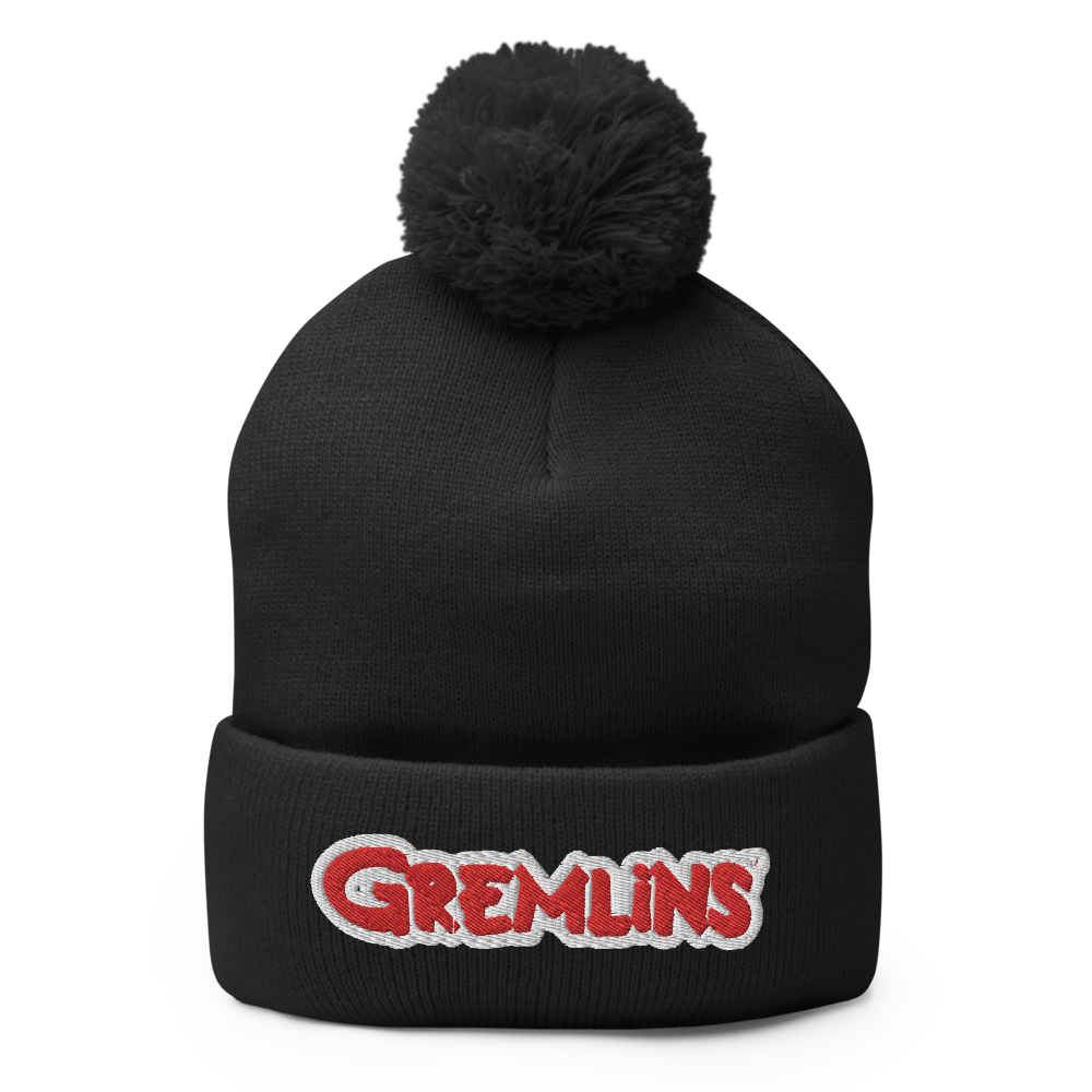 Gremlins Logo Pom Pom Knit Beanie