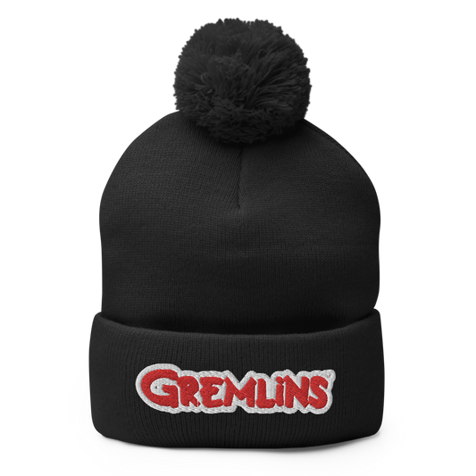Gremlins Logo Pom Pom Knit Beanie