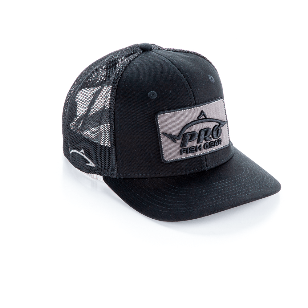 Pro Fish Gear Spec Ops Black Snapback Hat