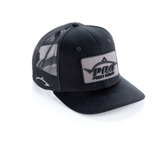 Pro Fish Gear Spec Ops Black Snapback Hat