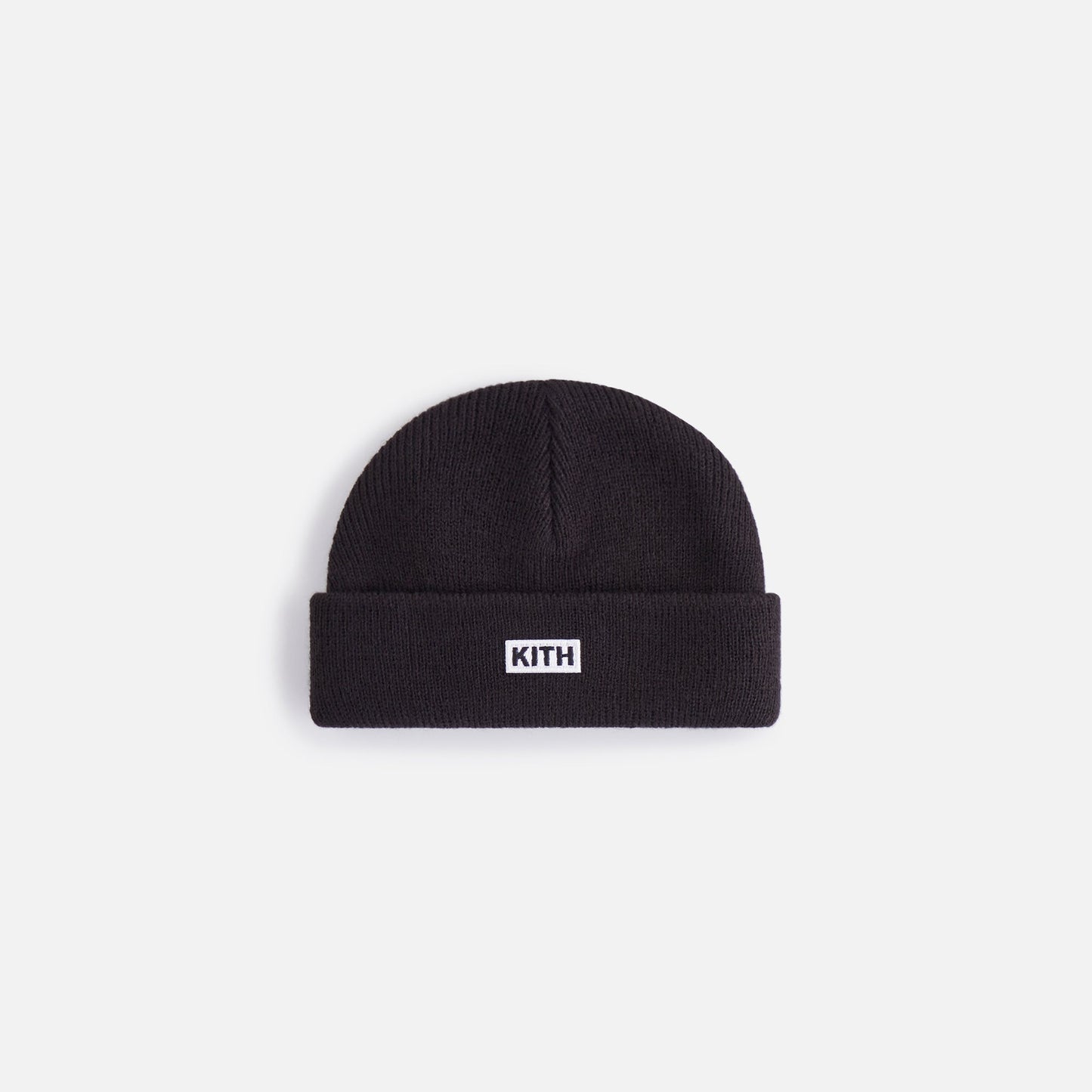 Kith Baby Logo Classic Rib Beanie - Black
