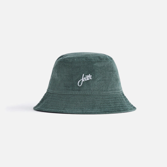 Kith Kids Cord Bucket Hat - Jungle Green