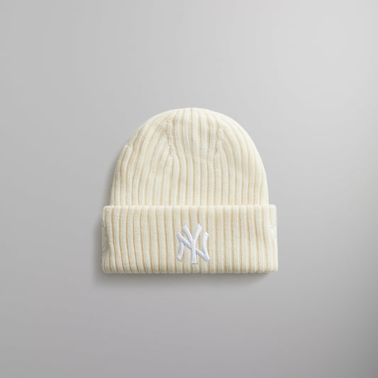 Kith & New Era for the New York Yankees Knit Beanie - Sandrift