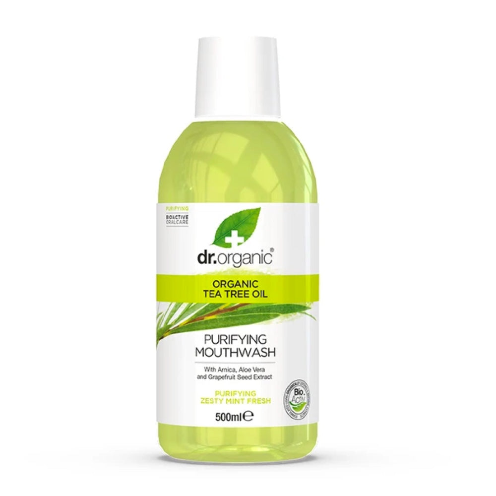 DR ORGANIC Mouthwash Tea Tree 500ml