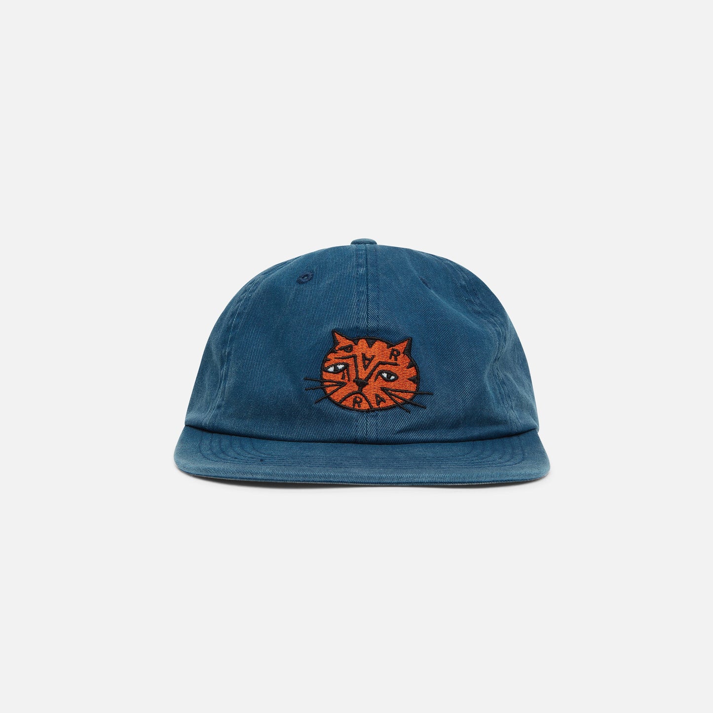 by Parra Sad Cat 6 Panel Hat - Navy Blue