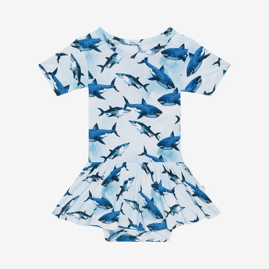 Sharks Twirl Skirt Bodysuit Dress
