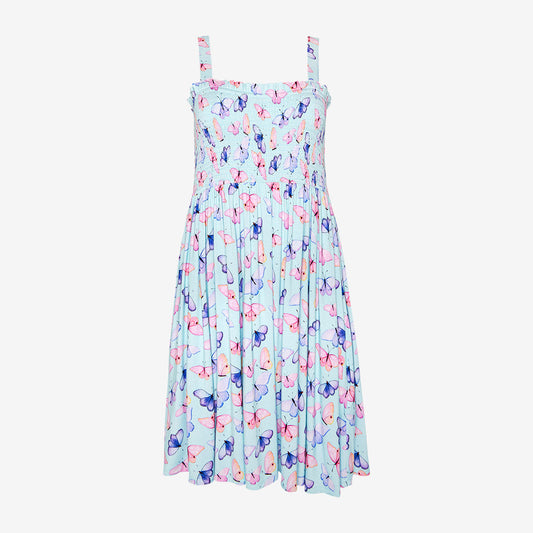 Bebe Women's Sleeveless Smocked Dress