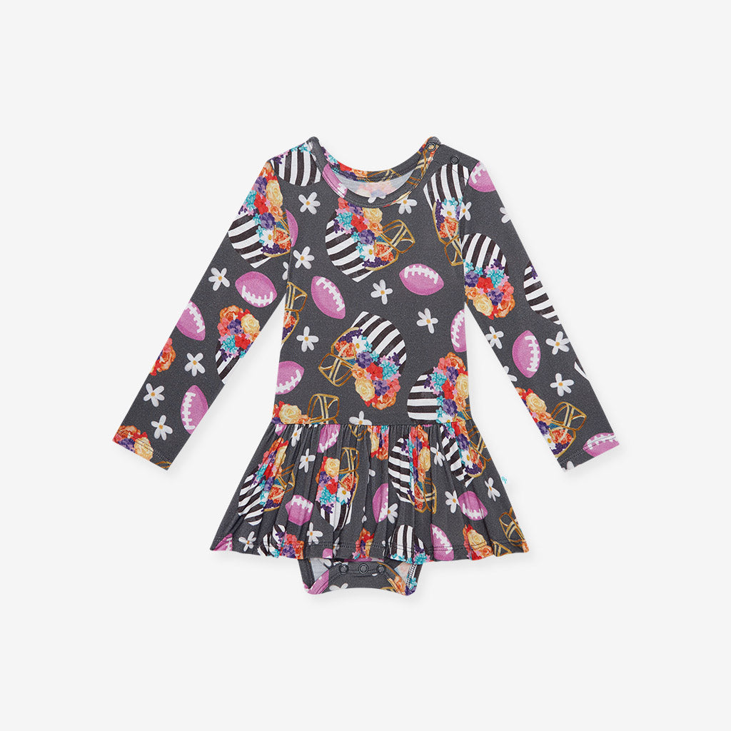 Posh Touchdown Long Sleeve Twirl Skirt Bodysuit