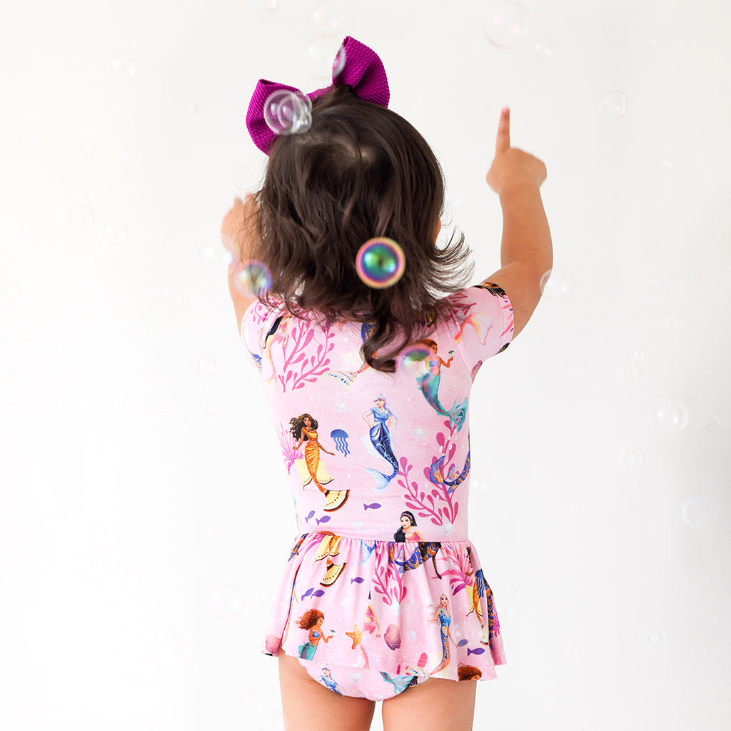 Disney's The Little Mermaid Dancing Beneath The Waves Twirl Skirt Bodysuit Dress