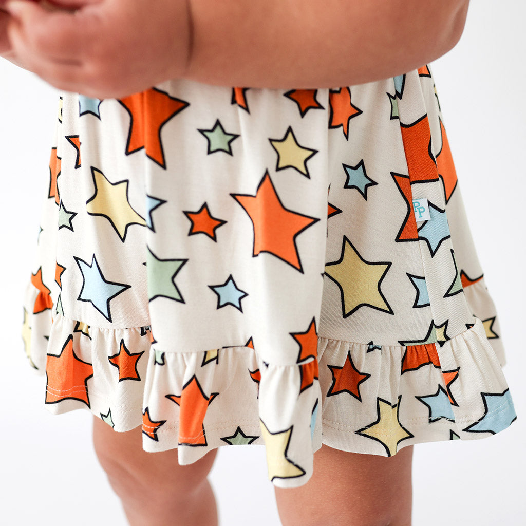 Croft Ruffled Twirl Bodysuit Dress