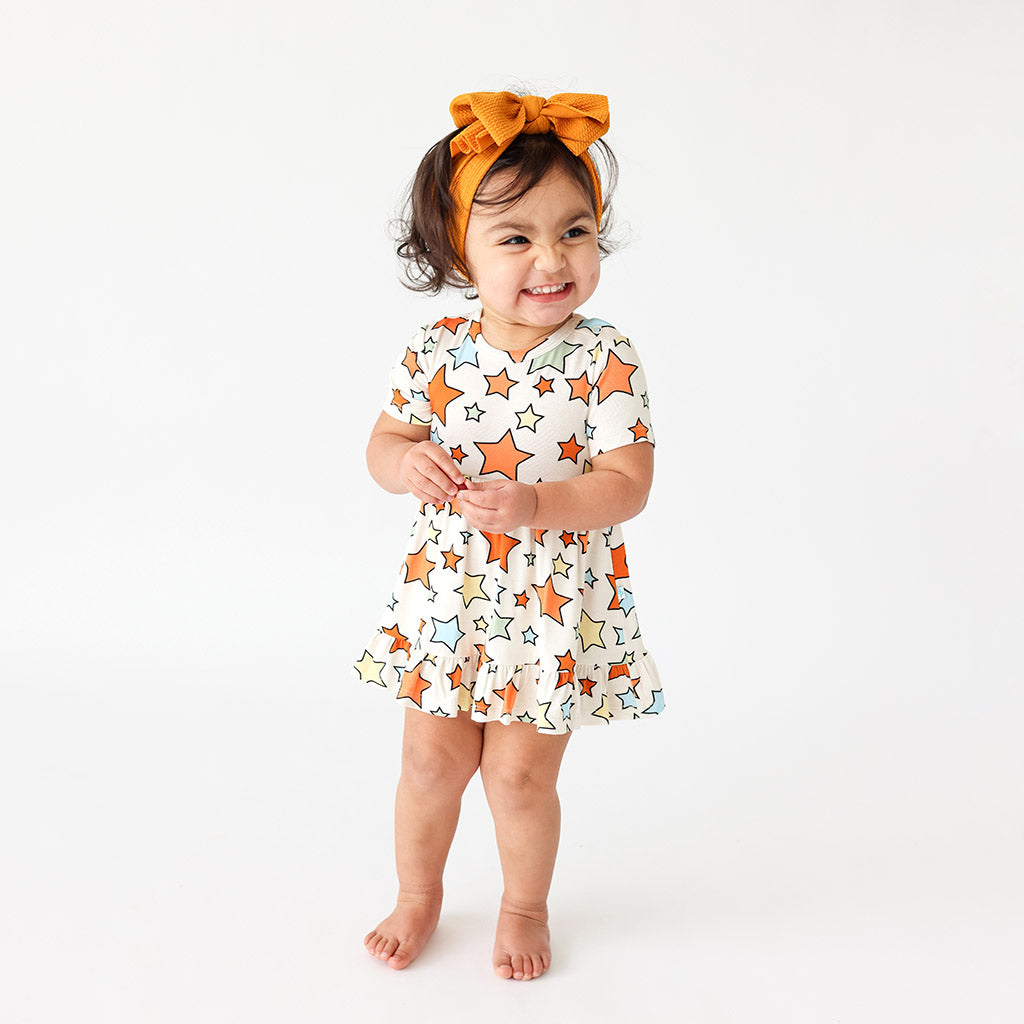 Croft Ruffled Twirl Bodysuit Dress