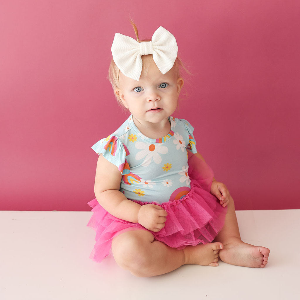 Dancing Daisies Tulle Bodysuit Dress
