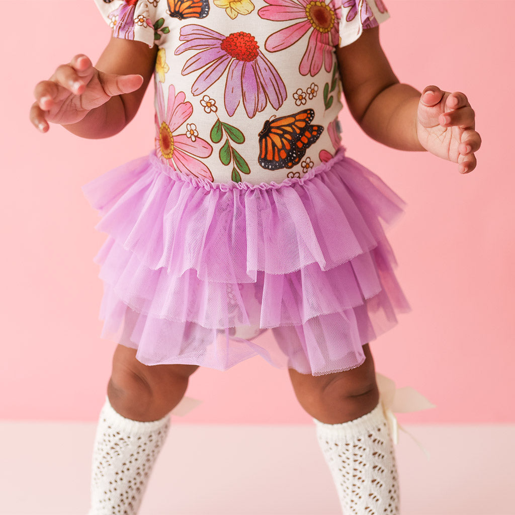 Kaavia Tulle Bodysuit Dress