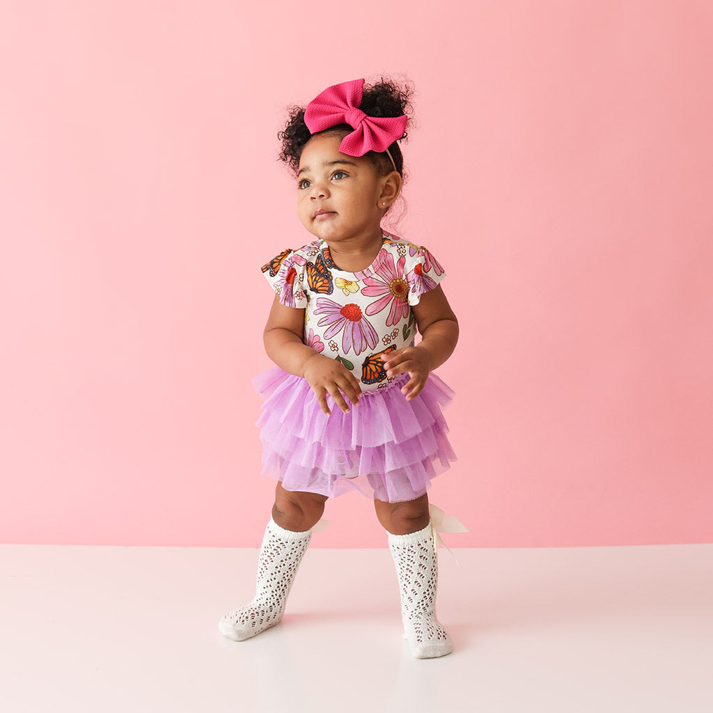 Kaavia Tulle Bodysuit Dress