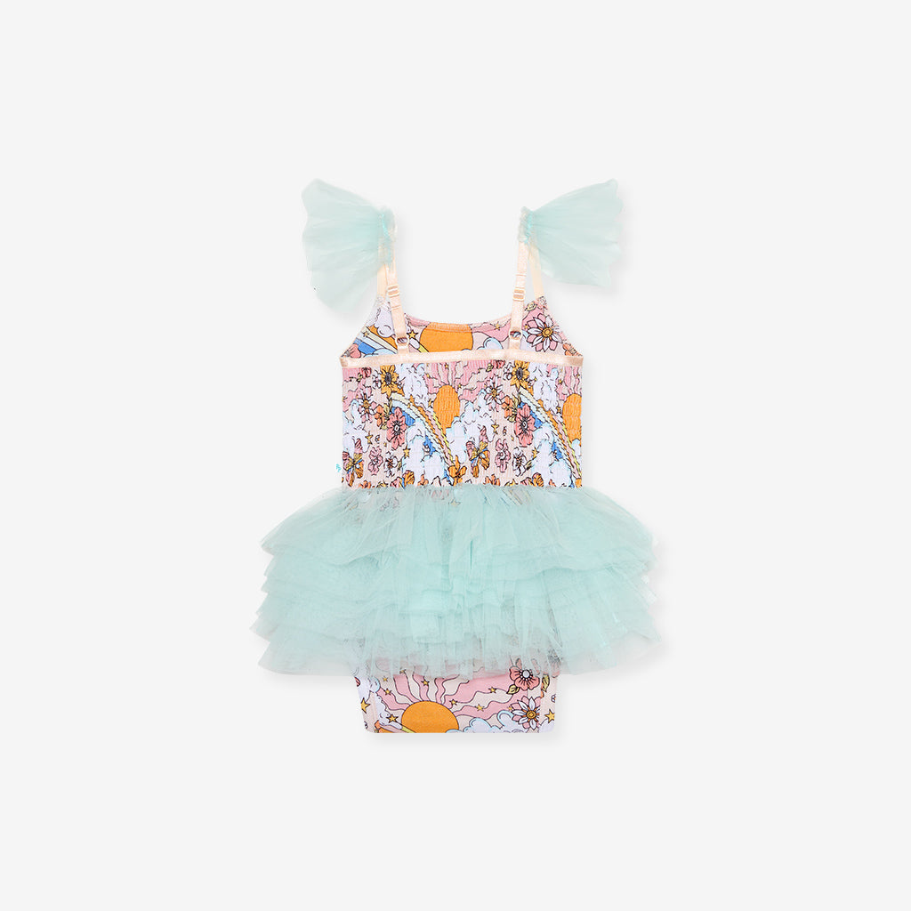 Dolly Tulle Smocked Bodysuit Dress