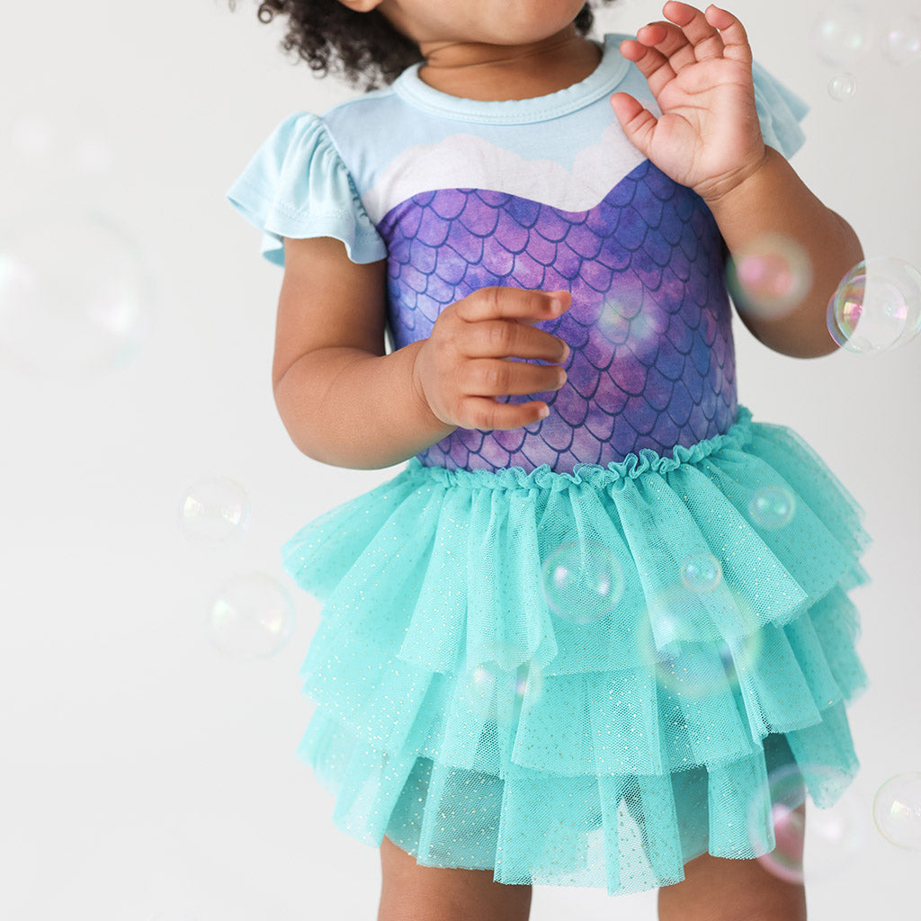 Disney's The Little Mermaid Magical Mermaid Tulle Skirt Bodysuit Dress