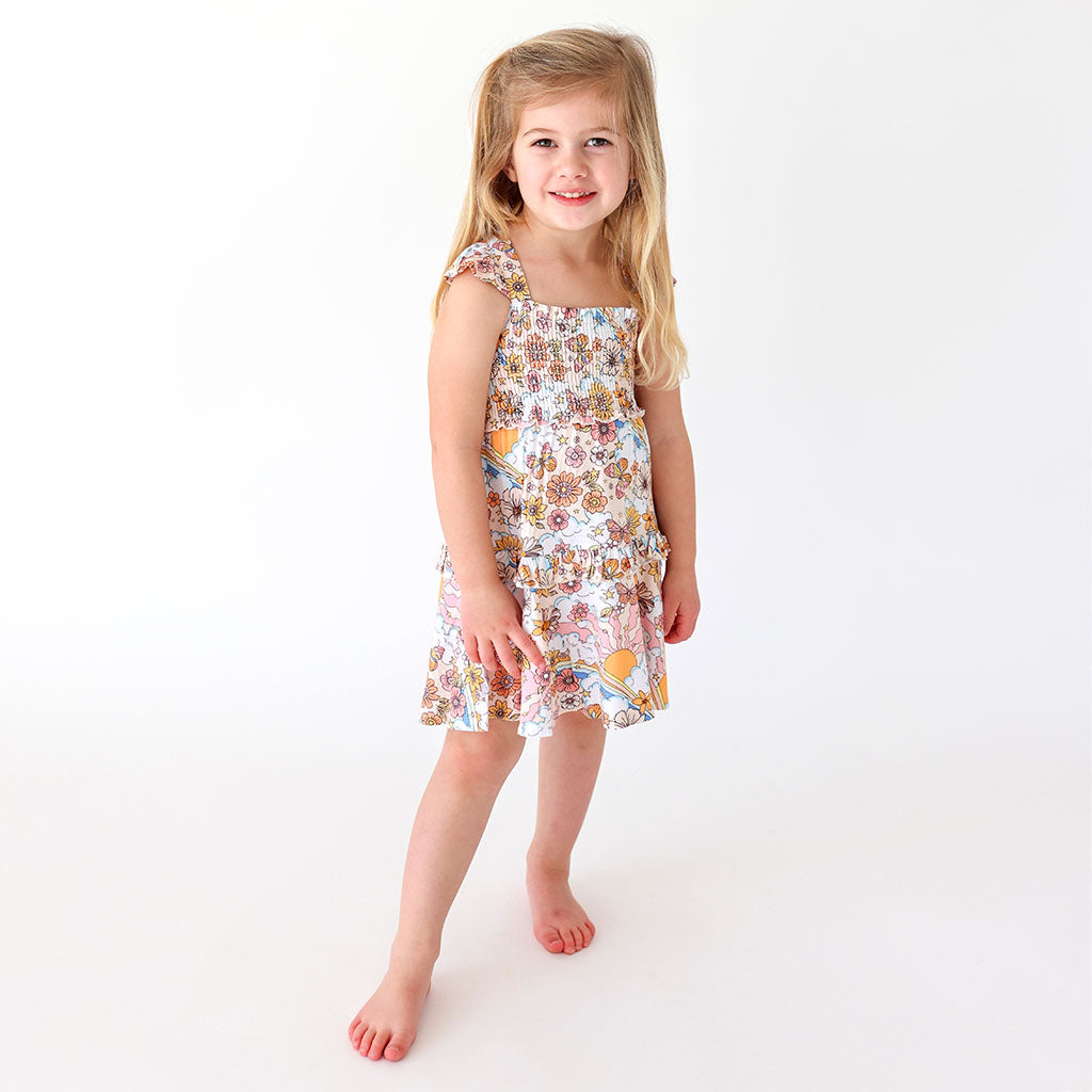 Dolly Smocked Babydoll Dress
