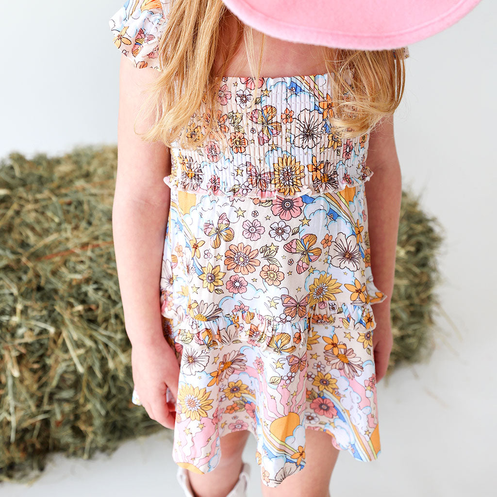 Dolly Smocked Babydoll Dress