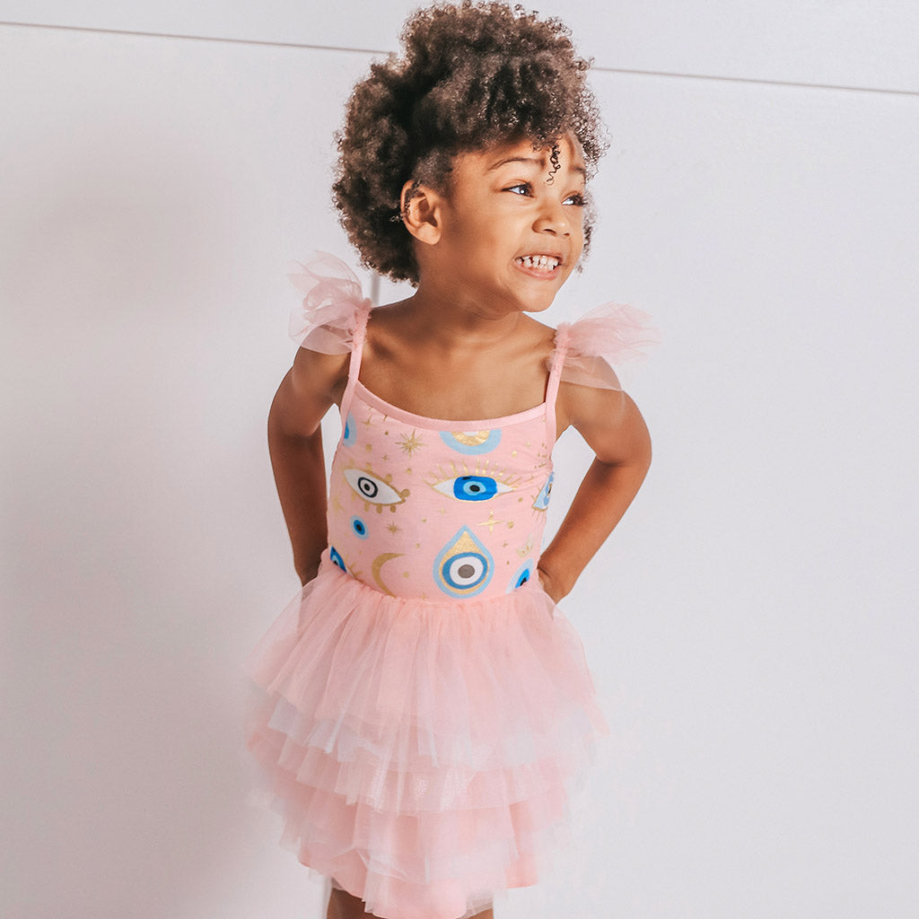Posh Fiona Tulle Smocked Dress