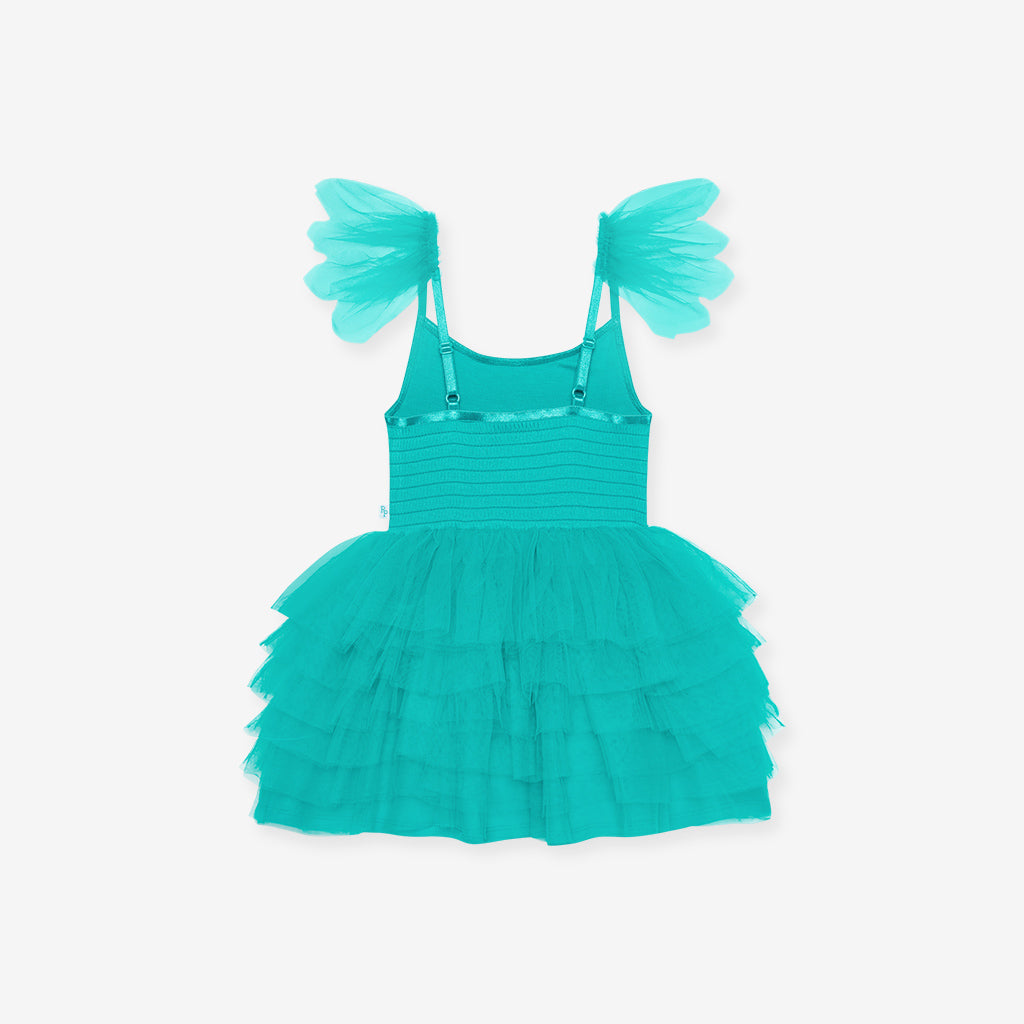 Signature Teal Tulle Smocked Dress