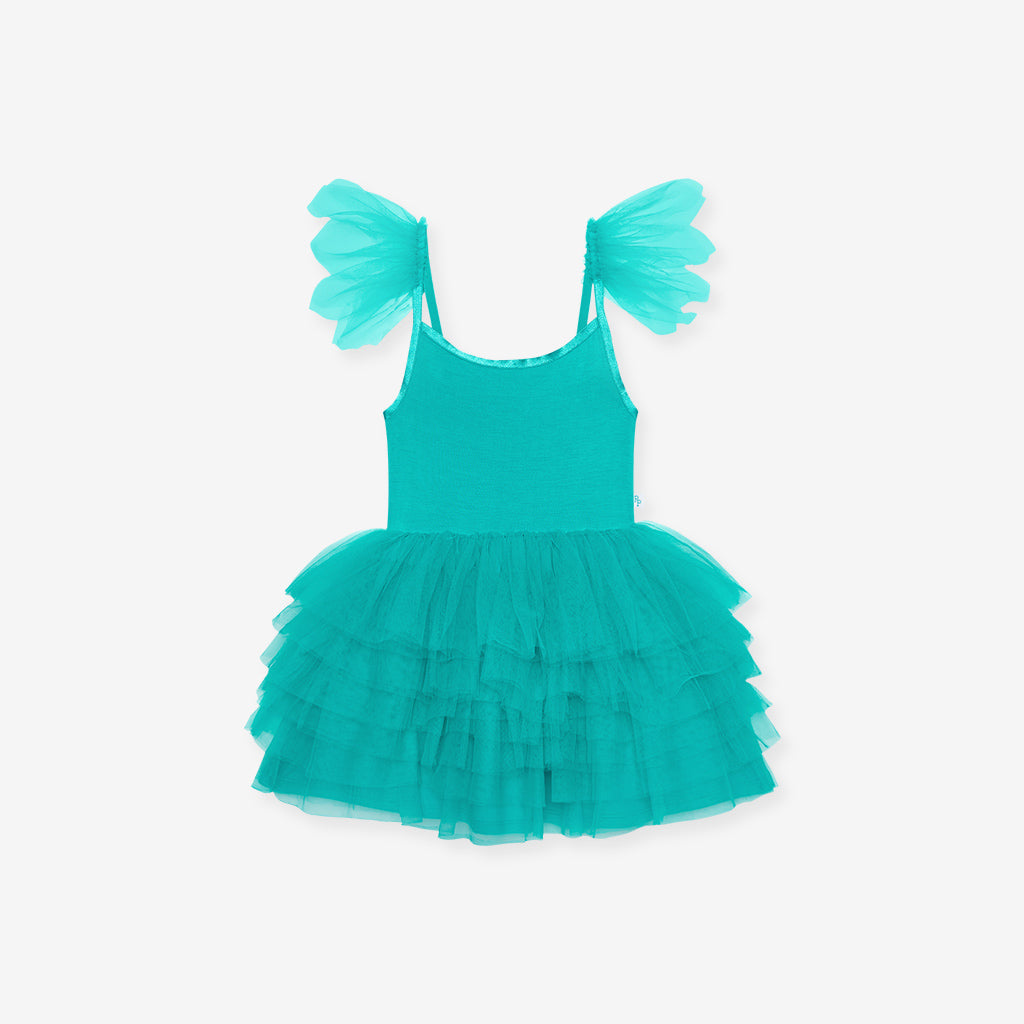 Signature Teal Tulle Smocked Dress