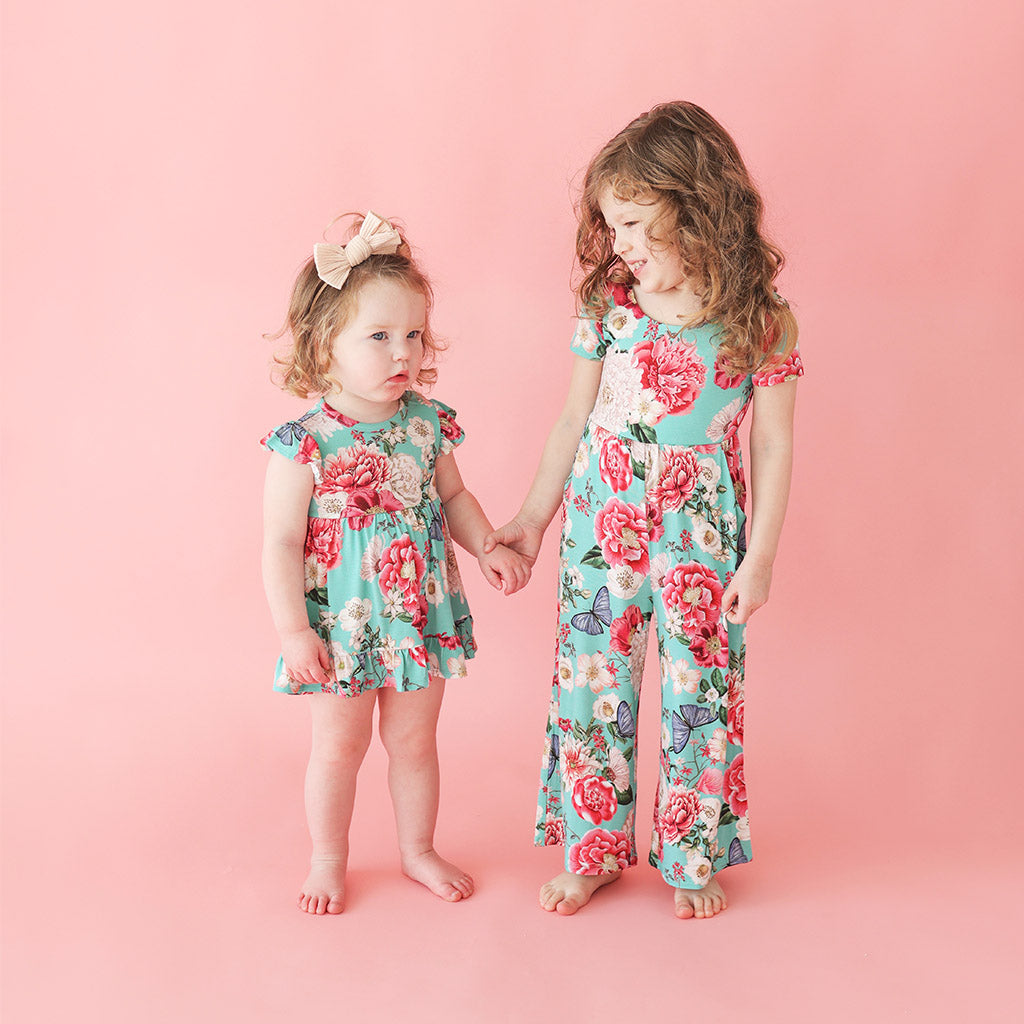 Nikki Danielle Ruffled Twirl Bodysuit Dress