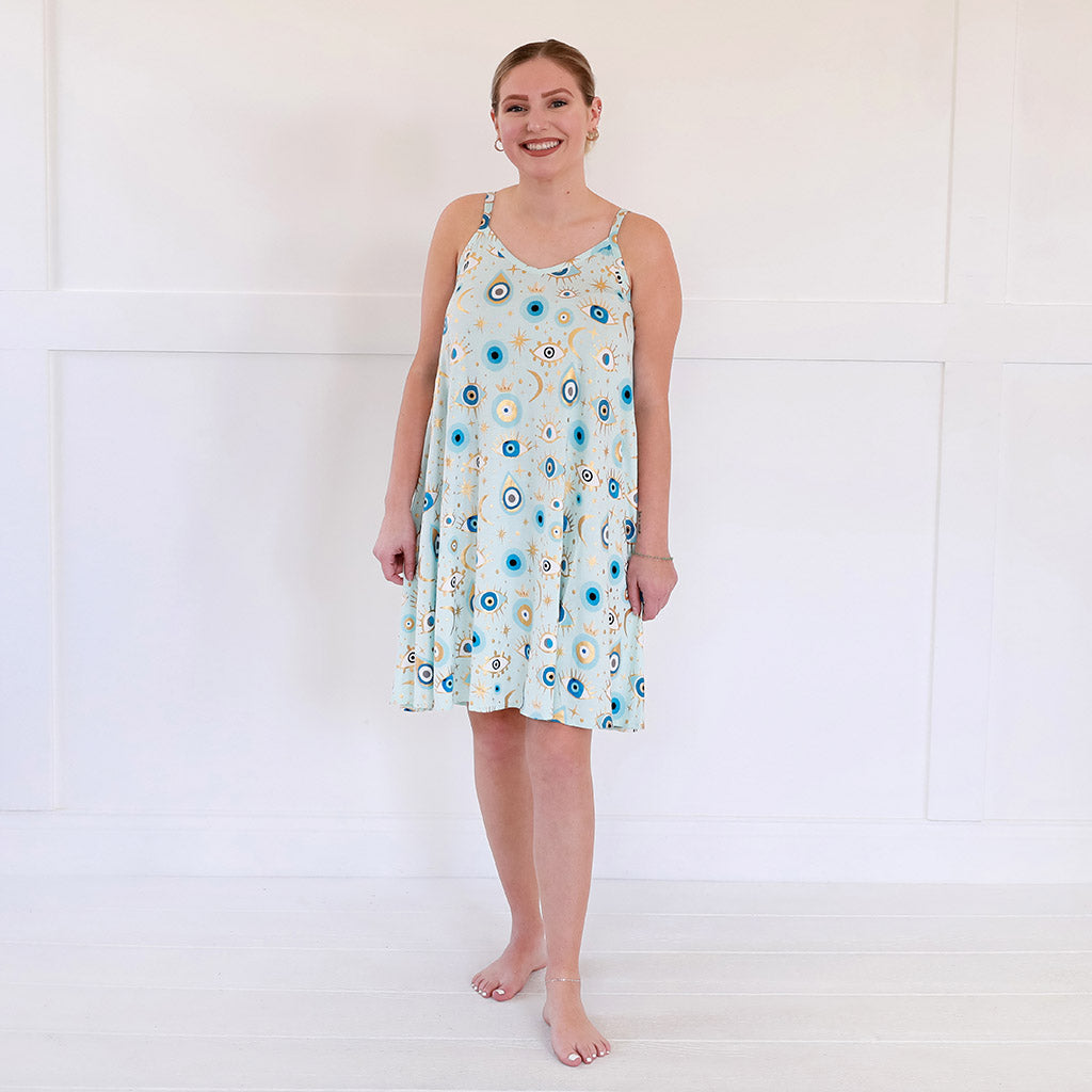 Celestial Fiona Women's Sleeveless Short Swing Dress