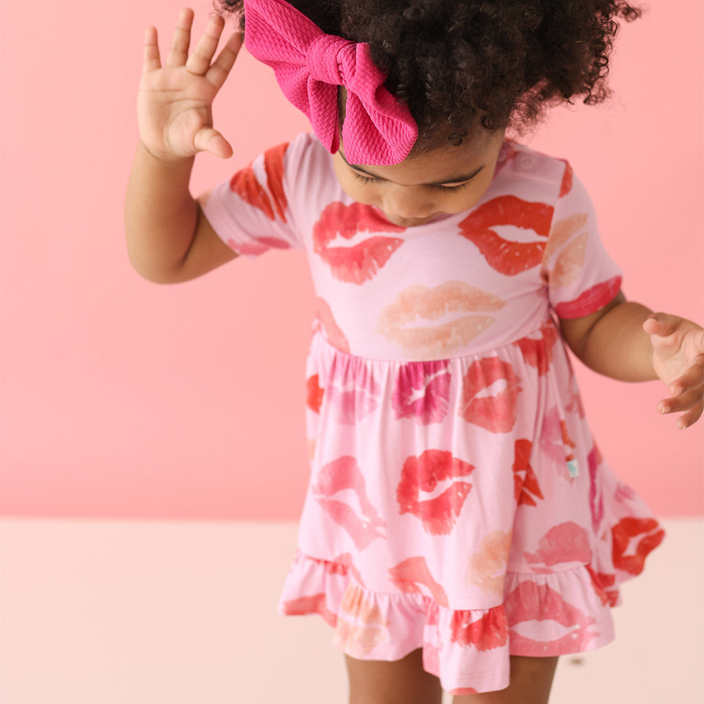 Isabela Ruffled Twirl Bodysuit Dress