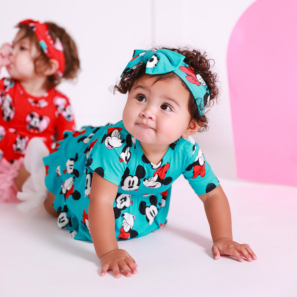 Smooches Ruffled Twirl Bodysuit Dress