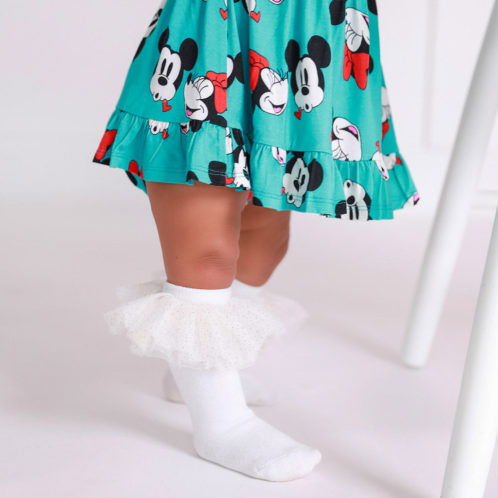 Smooches Ruffled Twirl Bodysuit Dress