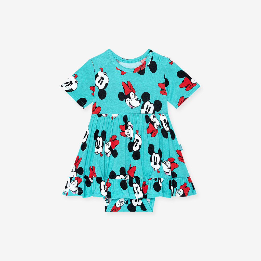 Smooches Ruffled Twirl Bodysuit Dress