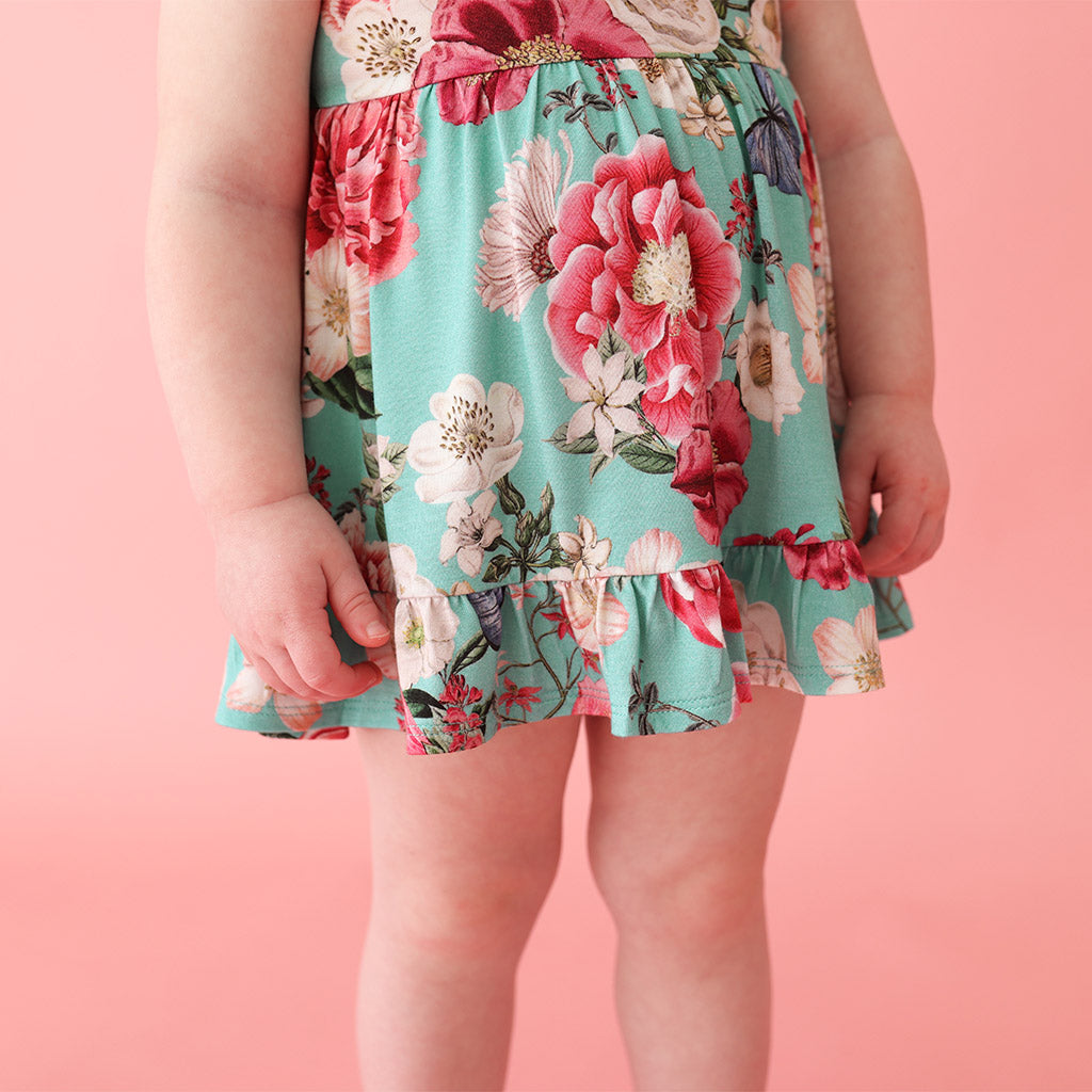 Nikki Danielle Ruffled Twirl Bodysuit Dress