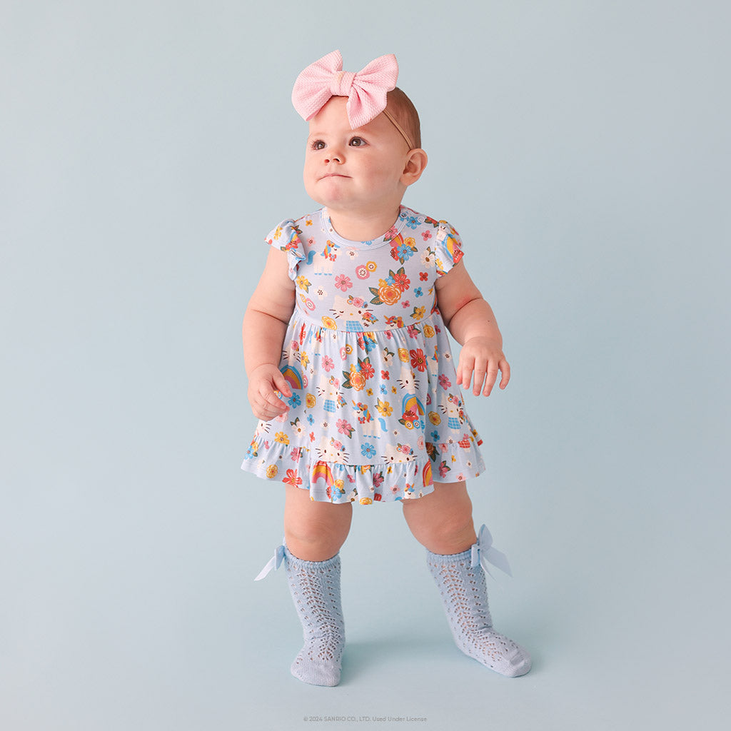 Springtime Blue Hello Kitty® Ruffled Twirl Bodysuit Dress