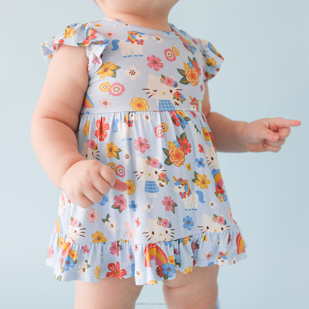 Springtime Blue Hello Kitty® Ruffled Twirl Bodysuit Dress
