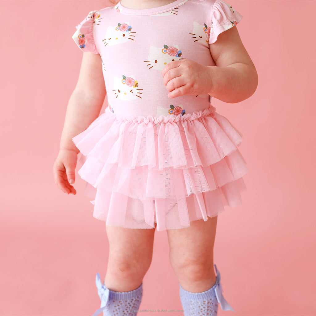 Pastel Pink Hello Kitty® Tulle Bodysuit Dress
