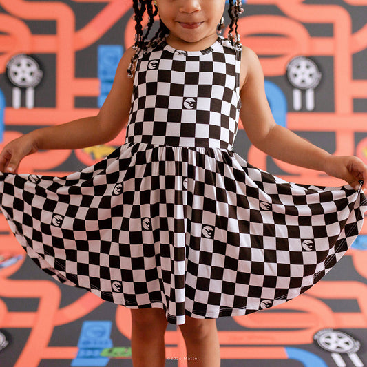 Hot Wheels™ Retro Checker Racerback Twirl Dress