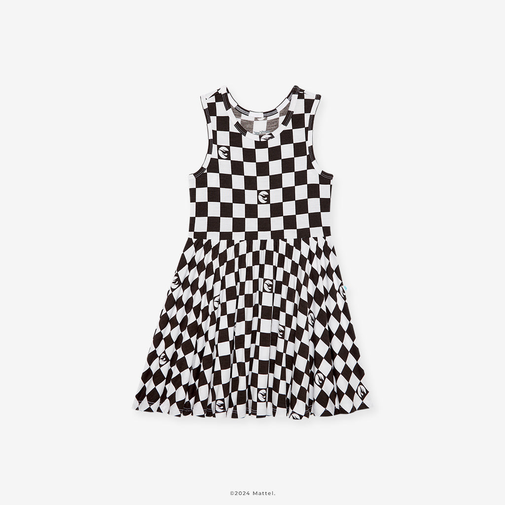 Hot Wheels™ Retro Checker Racerback Twirl Dress