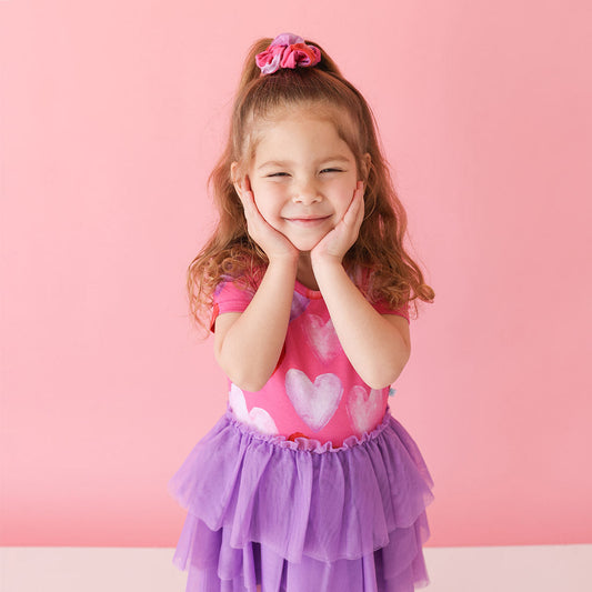 Posh Valentine Short Sleeve Tulle Dress