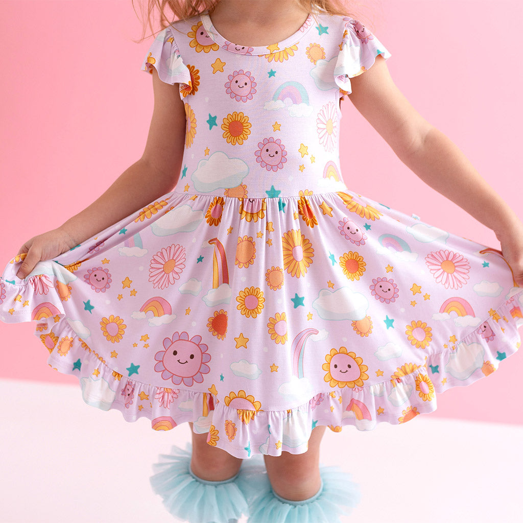 Raya Ruffled Twirl Dress