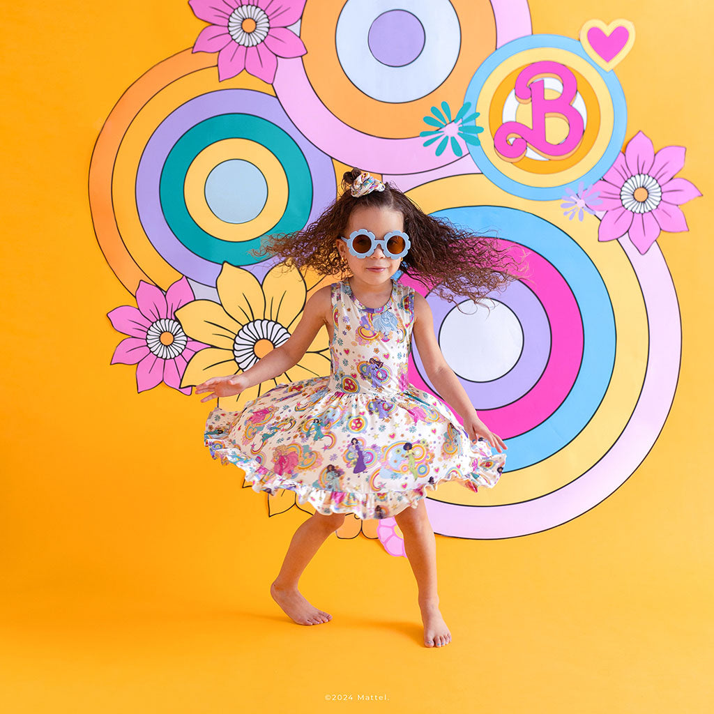 Groovy Barbie™ and Friends Racerback Ruffled Twirl Dress