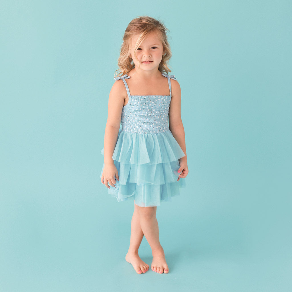 Juliana Smocked Tulle Dress