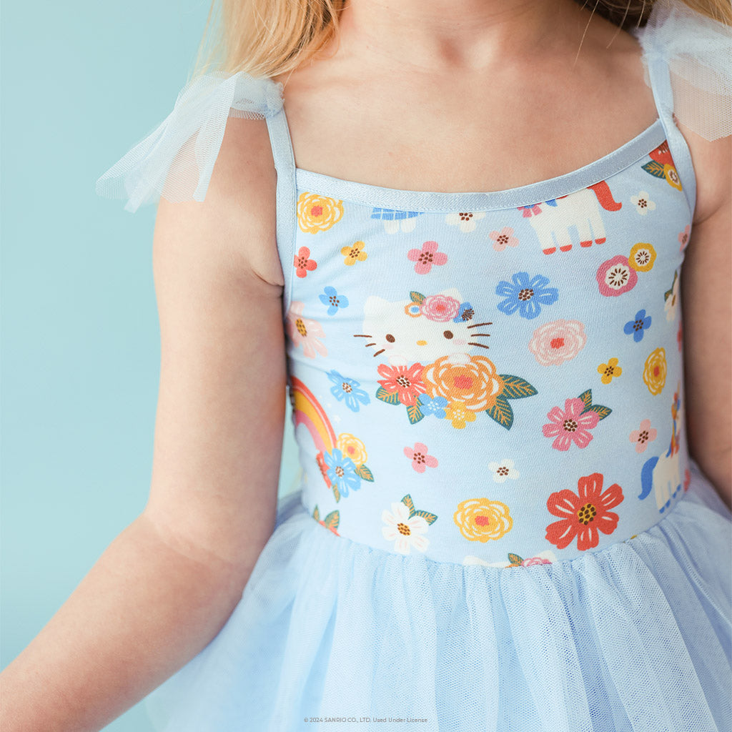 Springtime Blue Hello Kitty® Tulle Smocked Dress