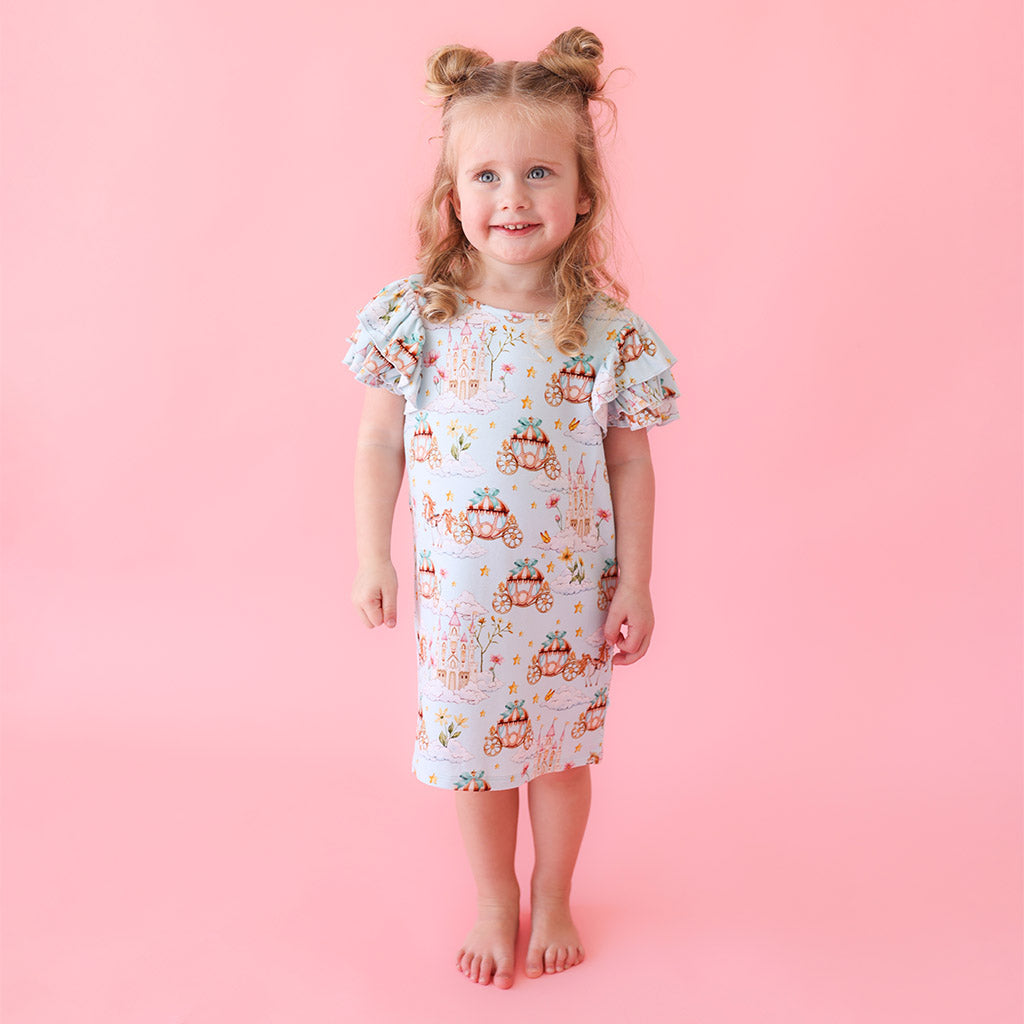 Catherine French Terry Ruffled Dress