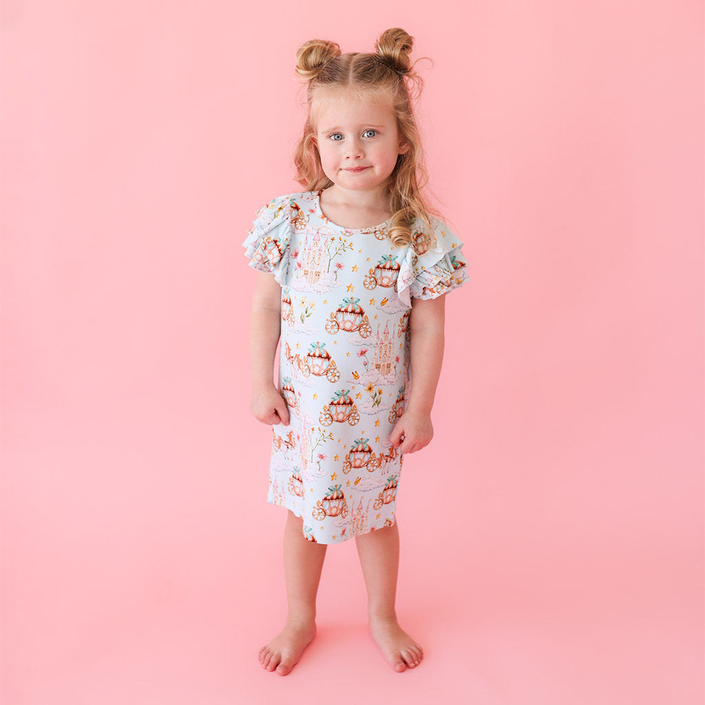 Catherine French Terry Ruffled Dress