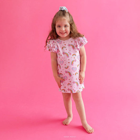 Barbie™ Star Power French Terry Ruffled Dress