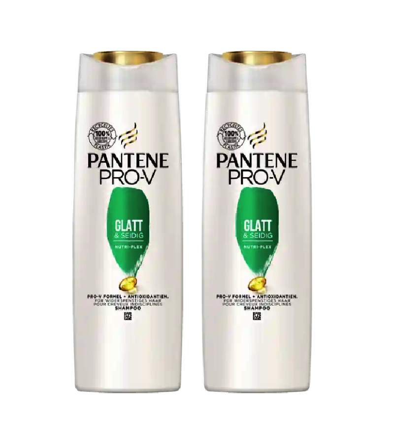 2xPack Pantene Pro-V Smooth & Silky Shampoo - 600 ml