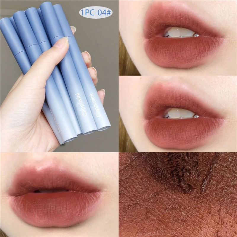 5 Colors Matte Long Lasting Waterproof Non-Stick Lip Glaze Not Easy To Fade Red Lips Lip Tint