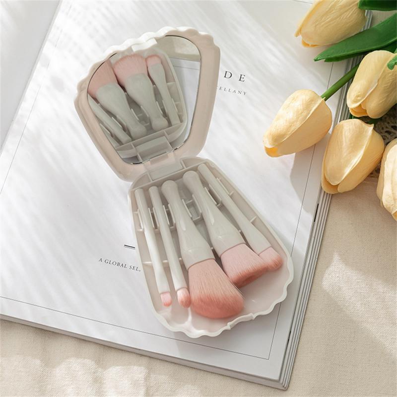 3 colors Portable travel Makeup Brushes Set
